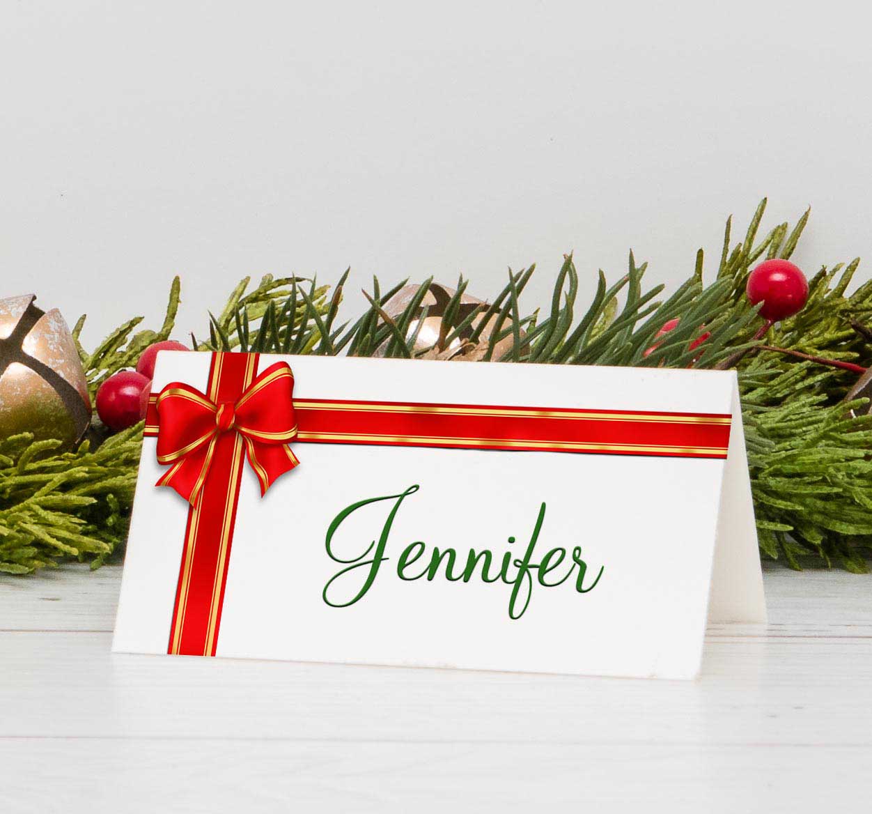 christmas printable place card