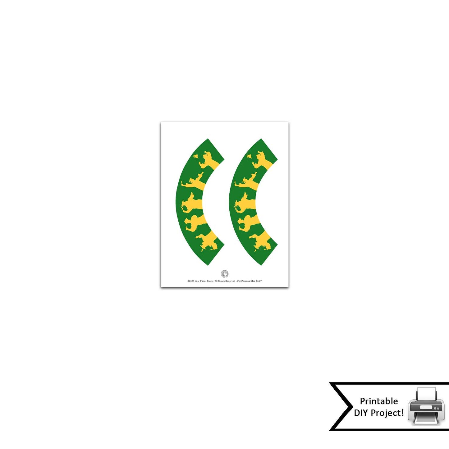 Green Graduation Printable Cupcake Wrappers for Open House