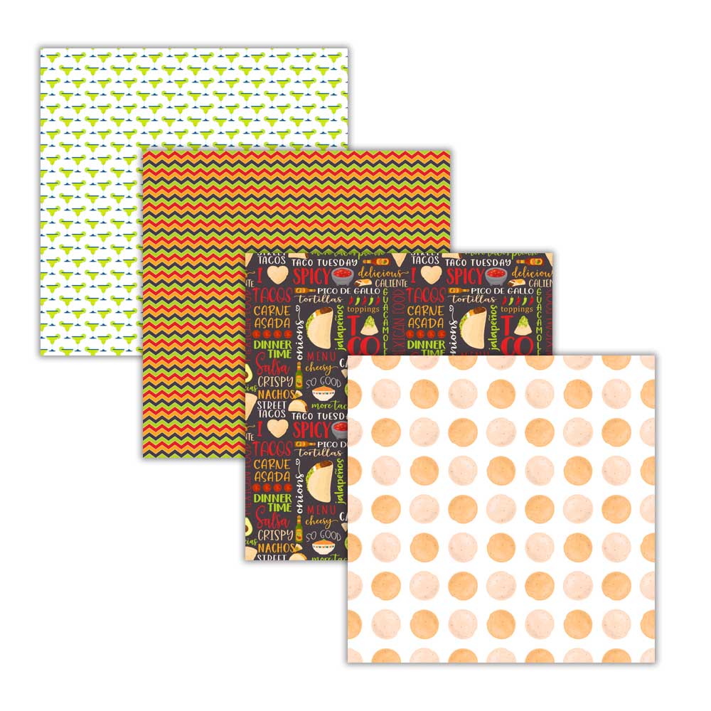 Taco Tuesday Digital Papers and Backgrounds
