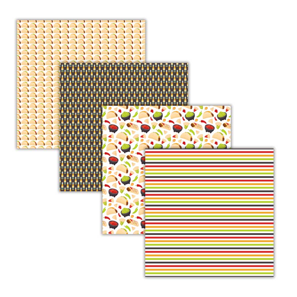 Taco Tuesday Digital Papers and Backgrounds