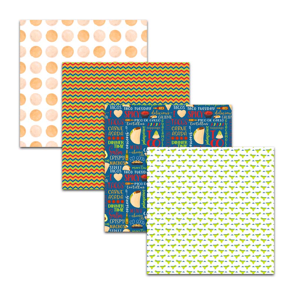 margarita taco tuesday fiesta mexico mexican cinco de mayo digital paper packgrounds scrapbooking