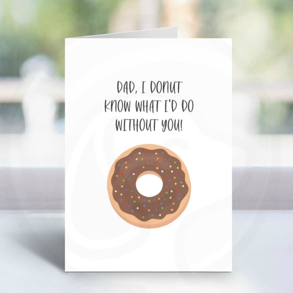 printable father's day card, birthday card for dad, food pun cards printable download