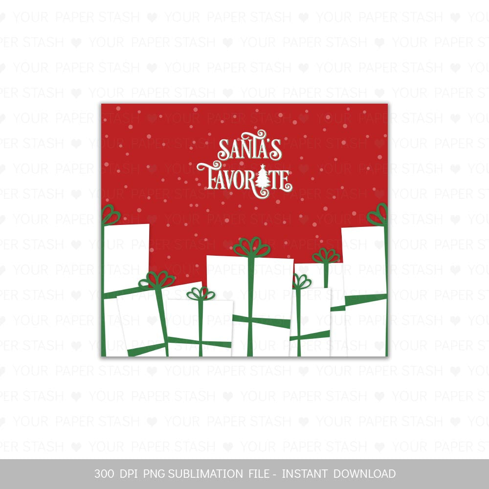 santa's favorite Christmas sublimation design commercial use