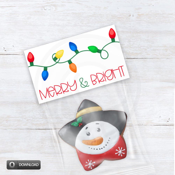 printable Christmas and holiday candy bag toppers for stocking stuffers
