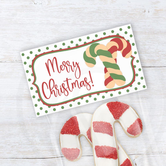 Christmas cookie bag toppers printable