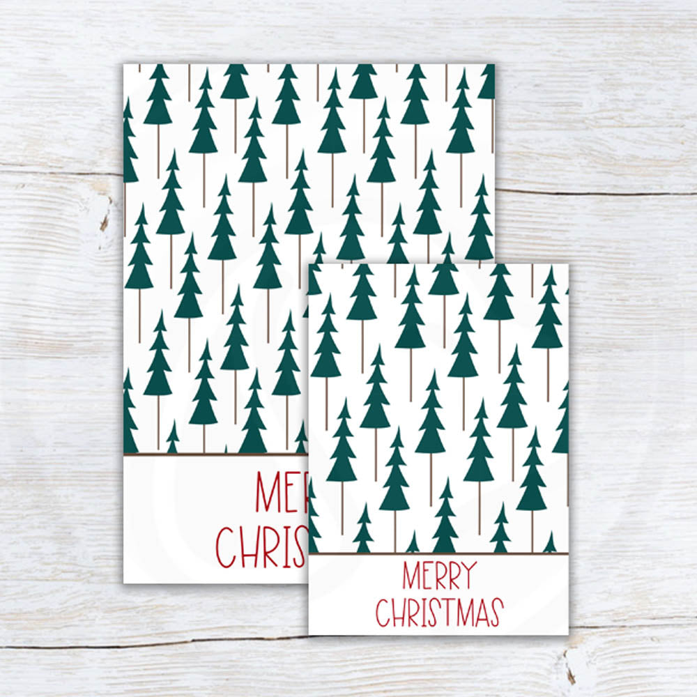 printable Christmas mini and large cookie card backers