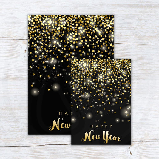 printable happy new year cookie card backers