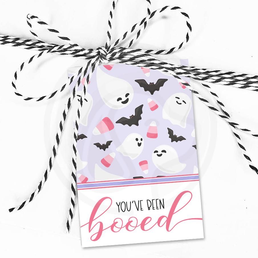 printable halloween you've been booed tags for cookie and candy bags or gifts