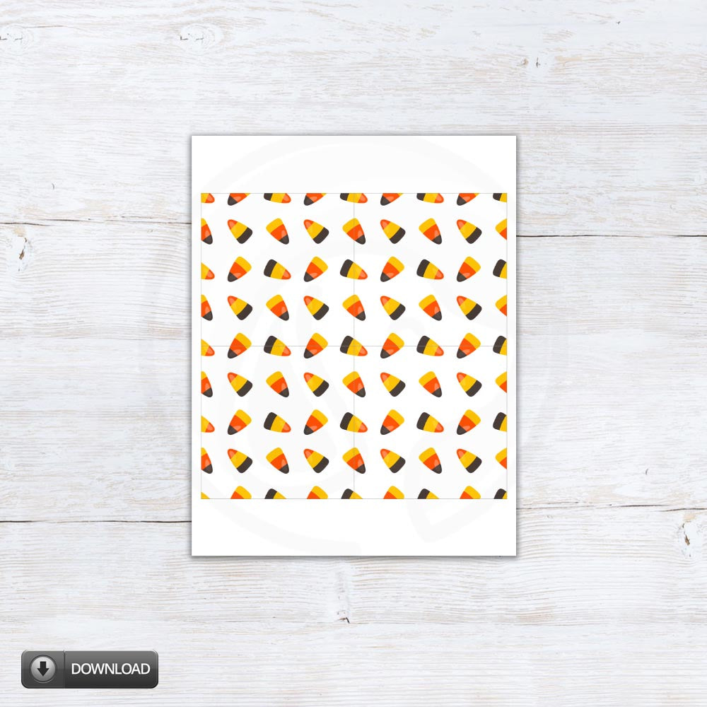 4x4 candy corn cookie backers and liners