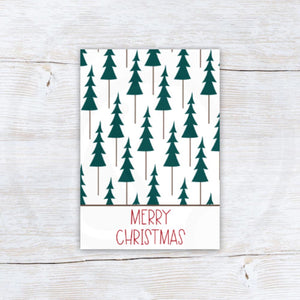 printable Christmas tree mini cookie card instant download