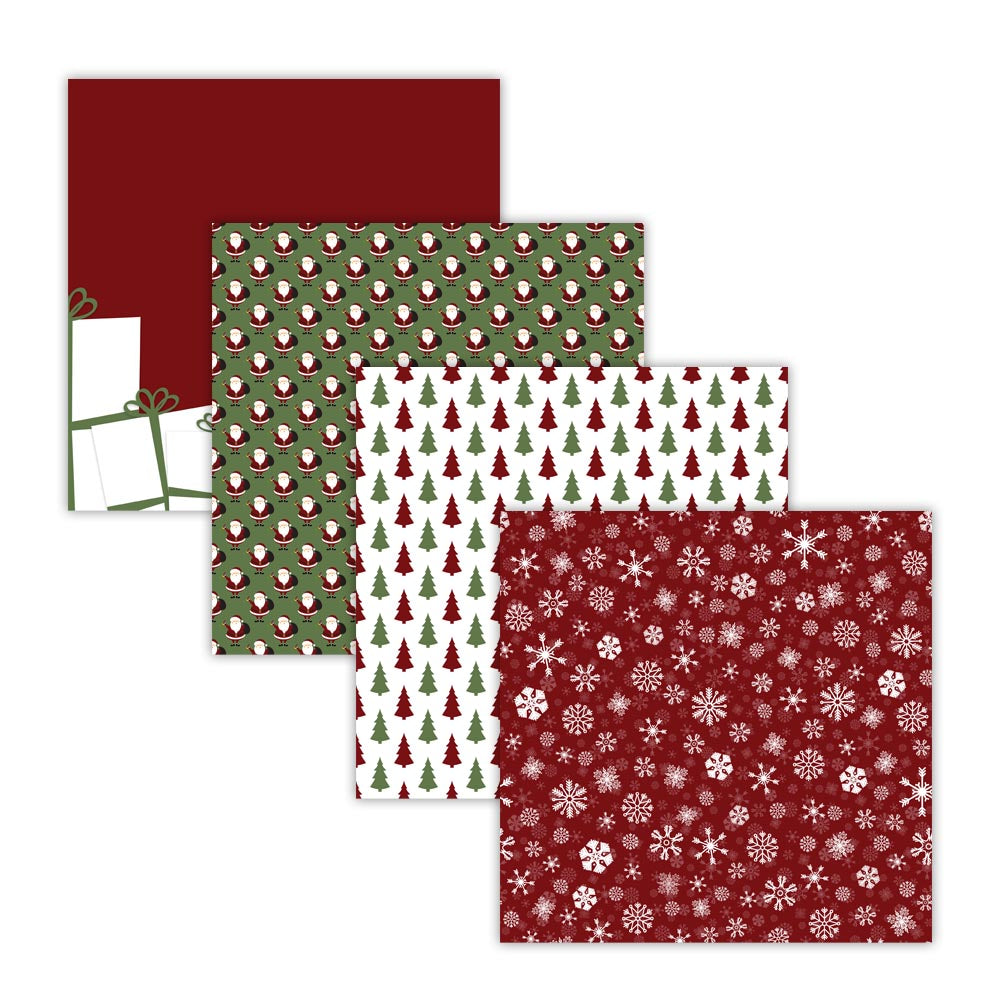 Traditional Christmas Digital Paper Pack
