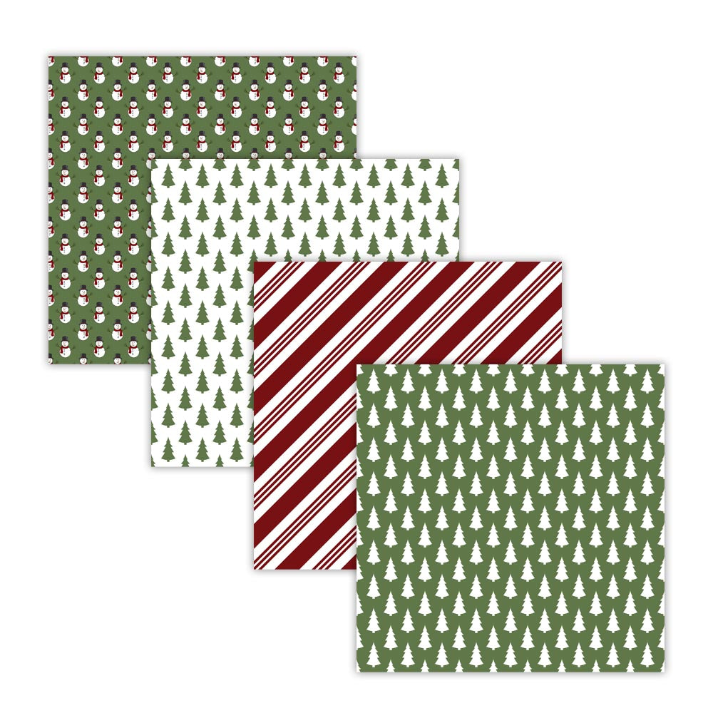 Traditional Christmas Digital Paper Pack