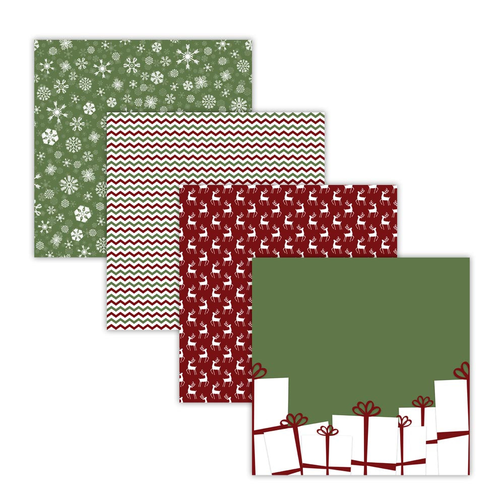 Traditional Christmas Digital Paper Pack
