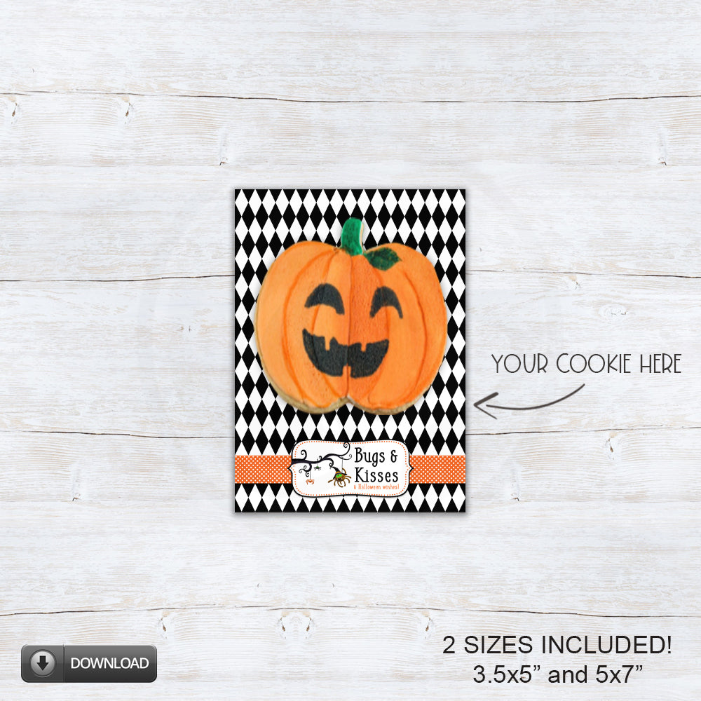 halloween cookie card