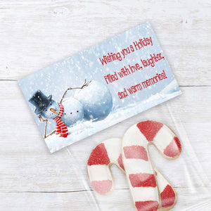 Printable Snowman Bag Toppers, Christmas & Holiday Treat Bag Toppers