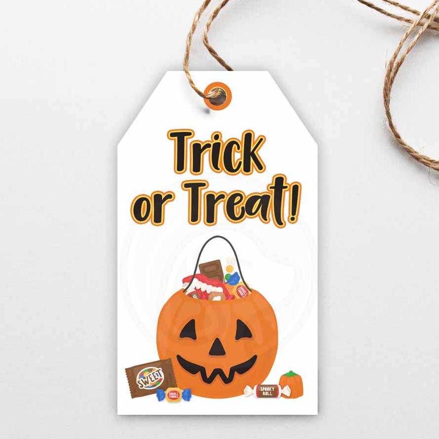 printable trick or treat gift tags for candy and cookie bag toppers