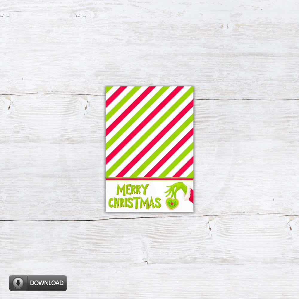 Christmas Printable Mini Cookie Card Backers
