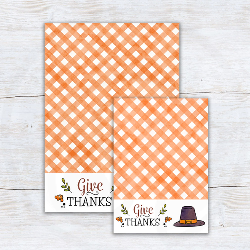 printable Thanksgiving cookie card backers