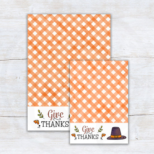 printable Thanksgiving cookie card backers