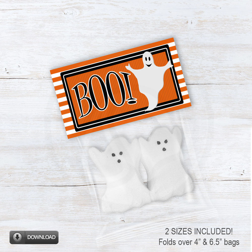 printable ghost treat bag toppers for trick or treat