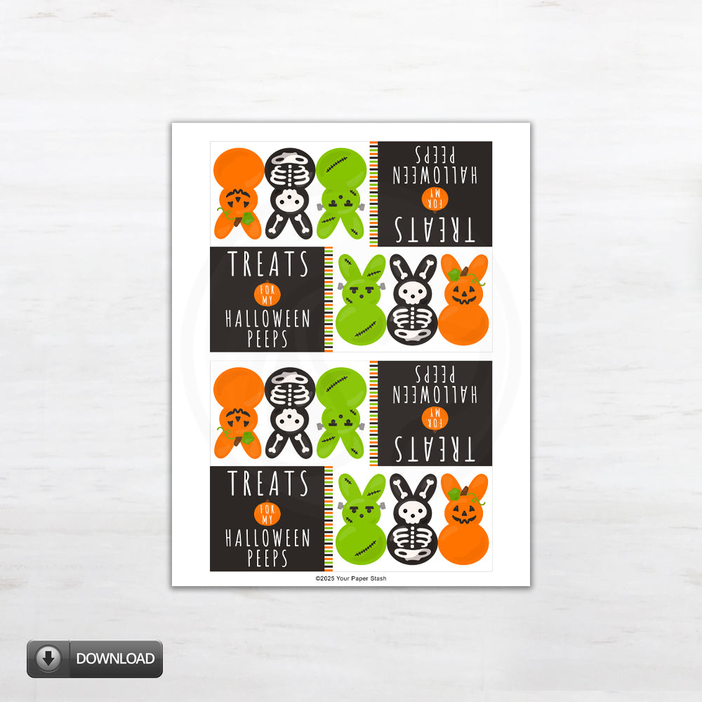 printable halloween treat bag toppers for kids parties 