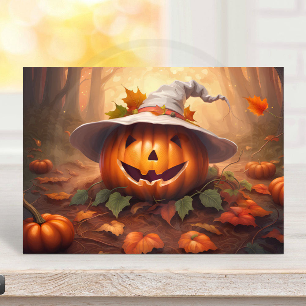 printable halloween pumpkin greeting card for teacher mom daughter girlfriend