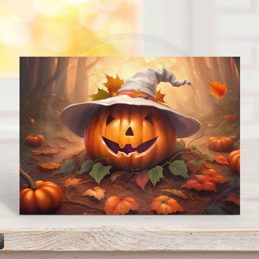 printable halloween pumpkin greeting card for teacher mom daughter girlfriend