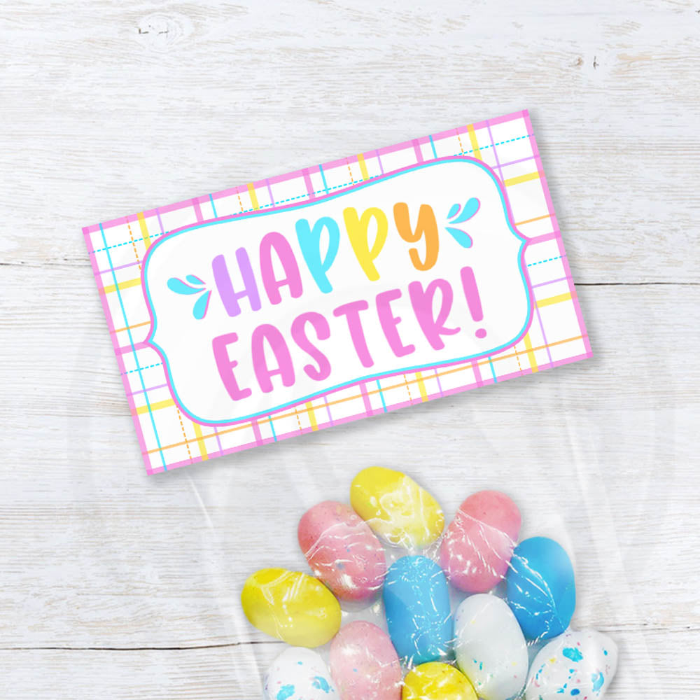 printable Easter treat candy or cookie bag toppers, Easter basket fillers DIY