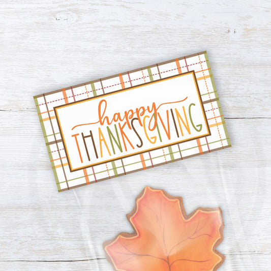 printable happy thanksgiving treat candy cookie bag toppers