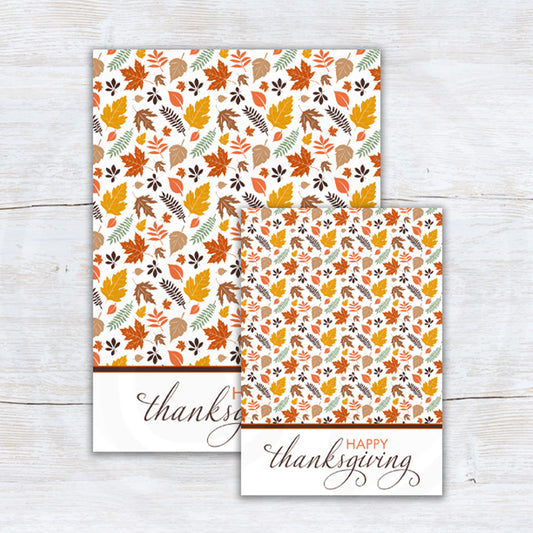 printable Happy Thanksgiving mini and large cookie card backers