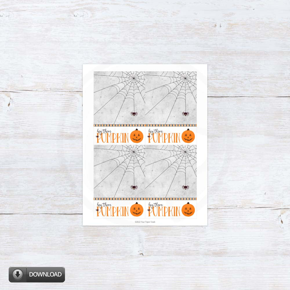 printable halloween mini cookie card backers and note cards - instant download