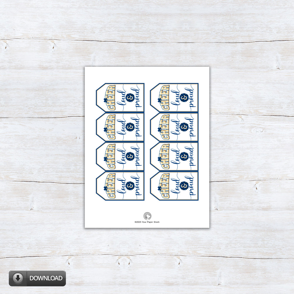 high school cheer competition printable gift tags