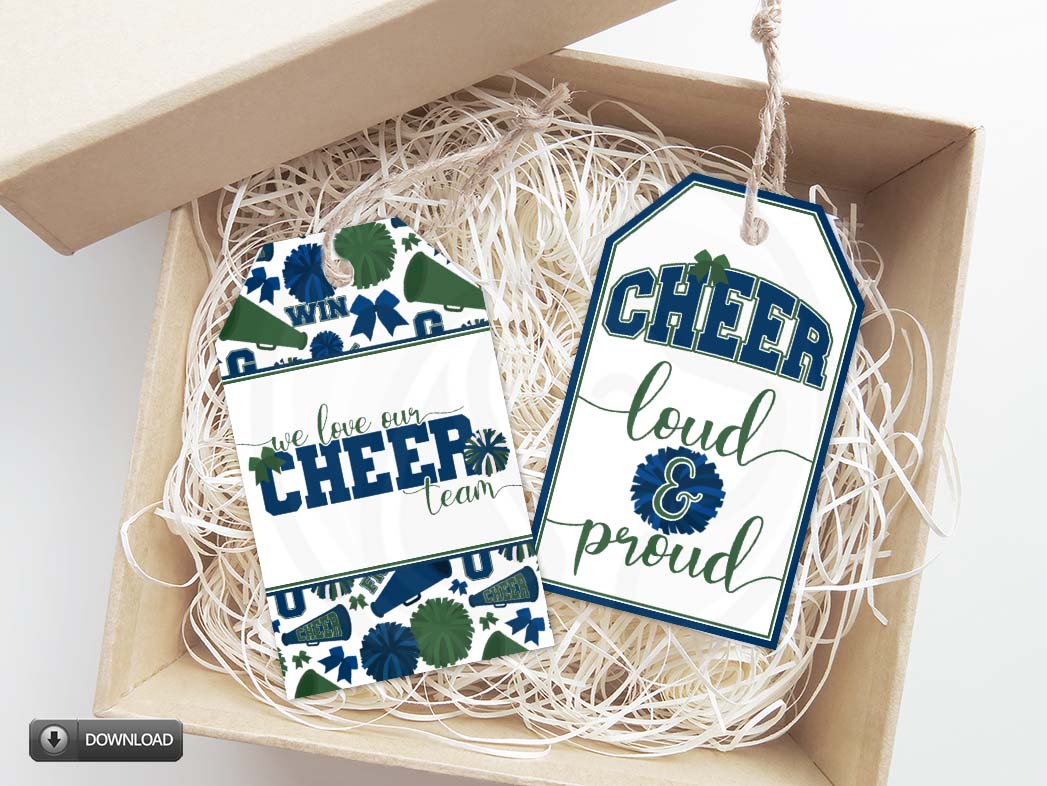 printable cheer team squad gift tags