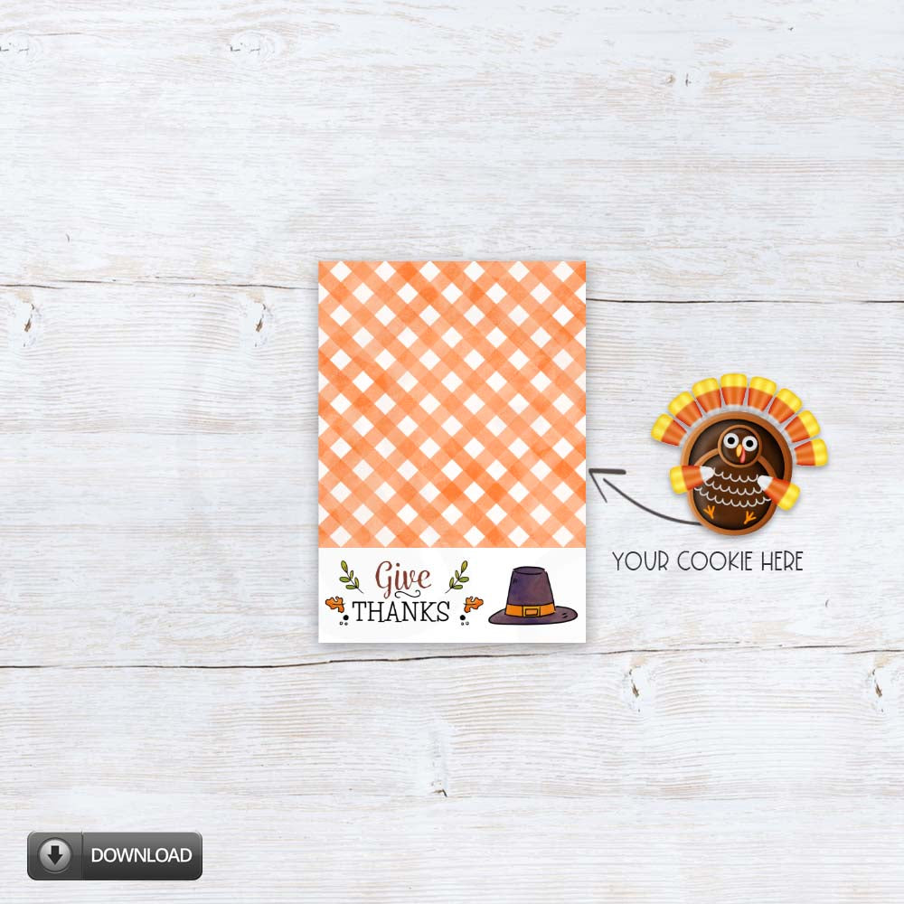 printable thanksgiving mini cookie cards