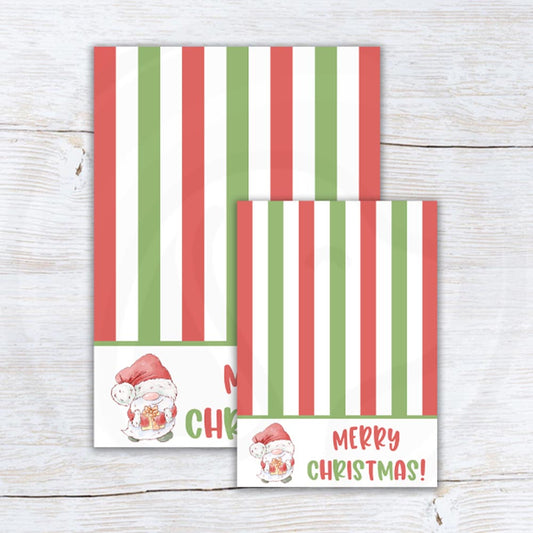 Merry Christmas gnome cute cookie card backers