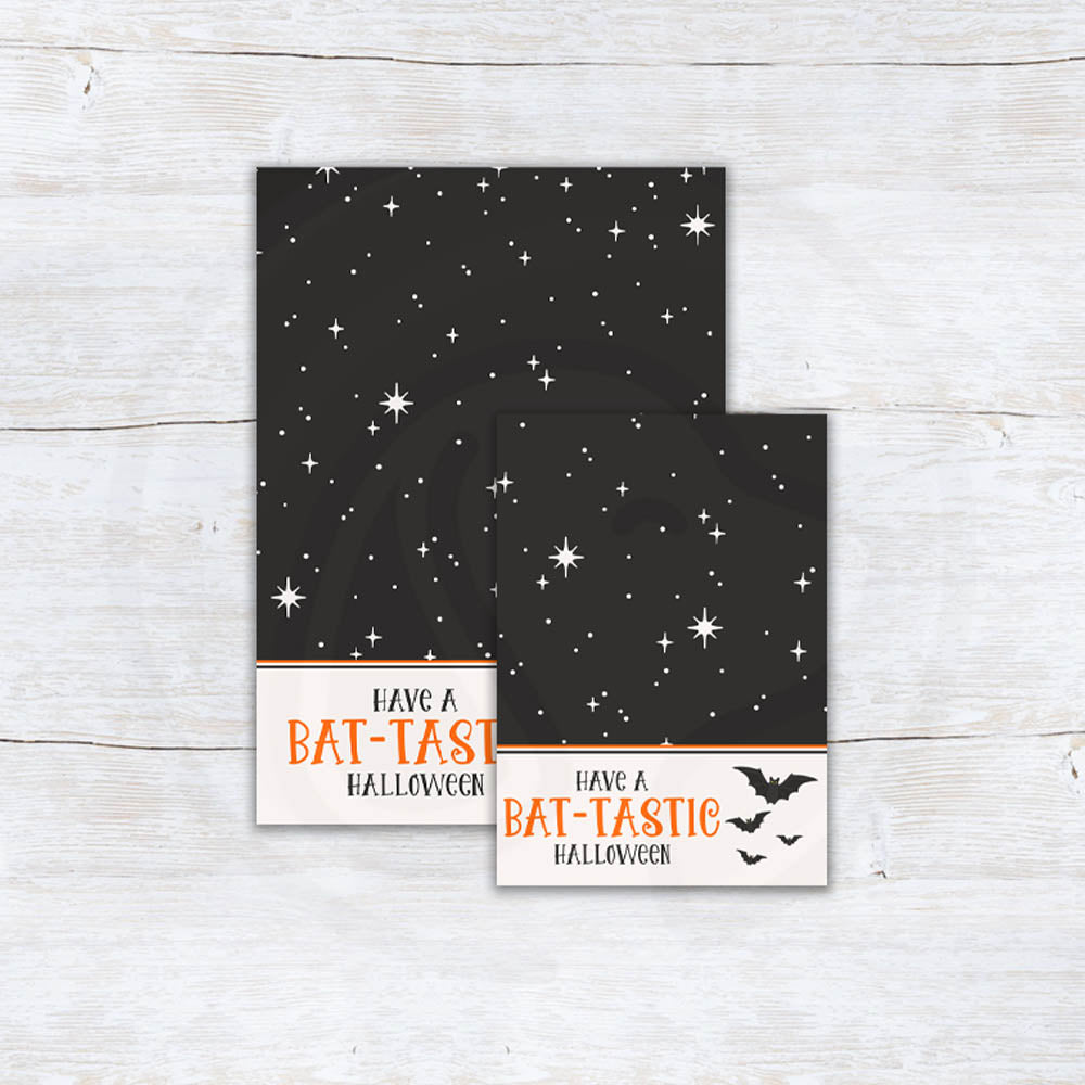 Halloween Bat-Tastic Cookie Card Backers, 2 sizes