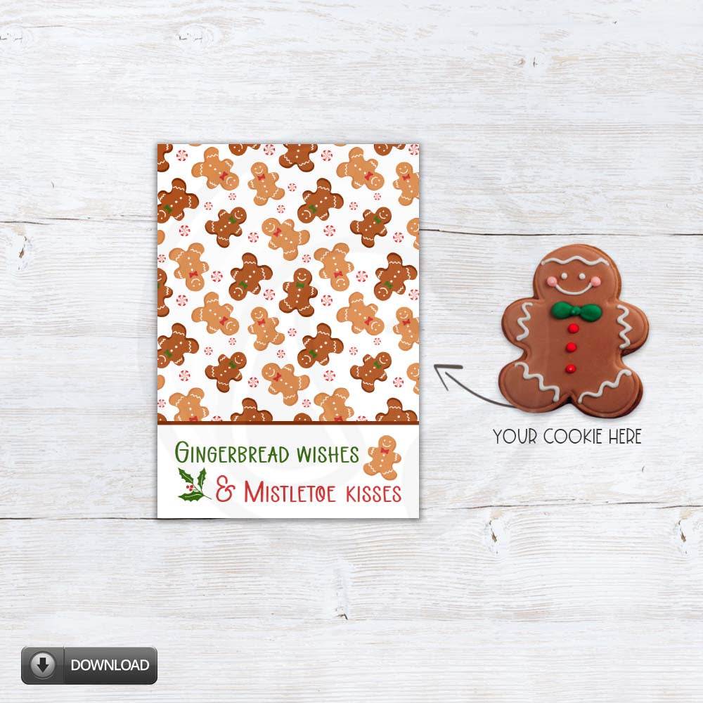 gingerbread man cookie cards