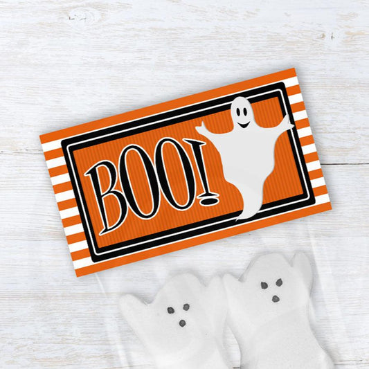 printable halloween boo treat bag toppers instant download