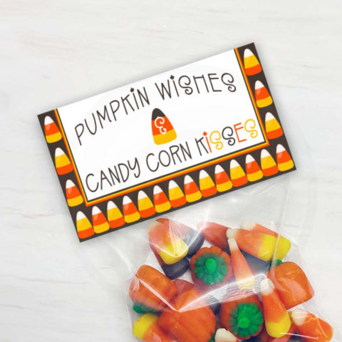 halloween candy corn sayings treat bag toppers, halloween candy corn bag toppers