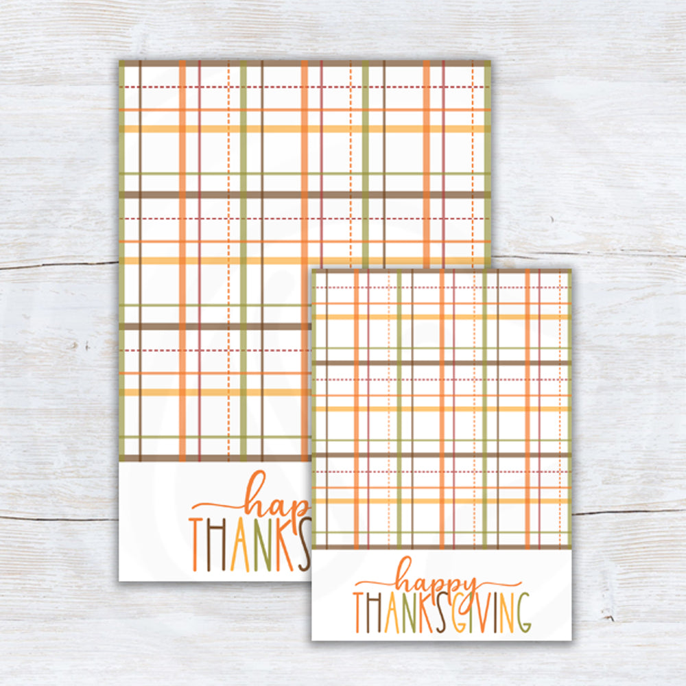 farmhouse thanksgiving printable mini  cookie card backer and large cookie cards