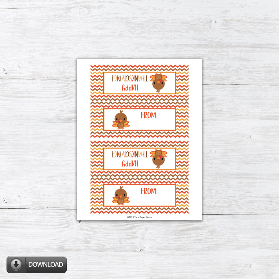 thanksgiving classroom party favor bags