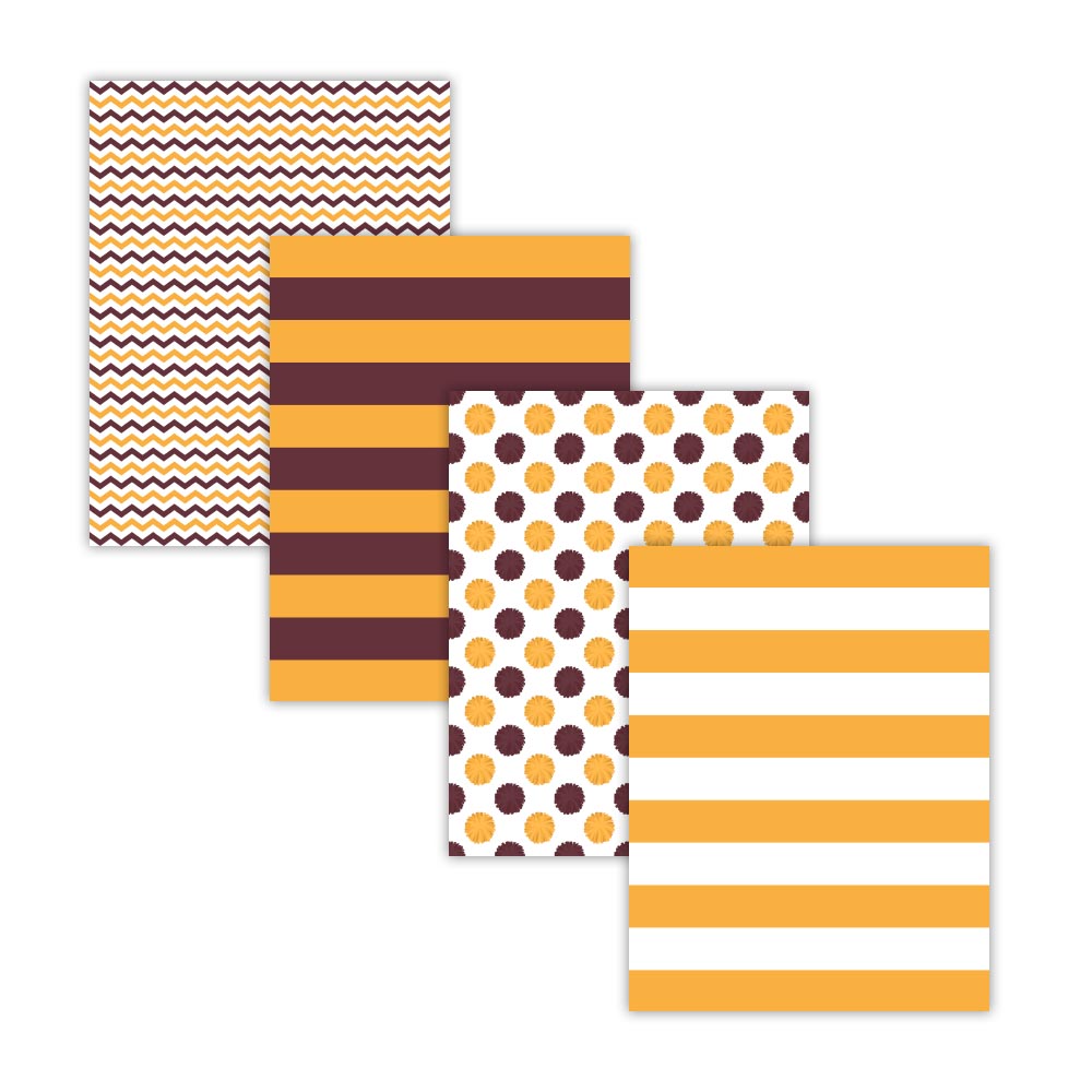 Printable Maroon and Gold Cheerleader Digital Papers and Backgrounds