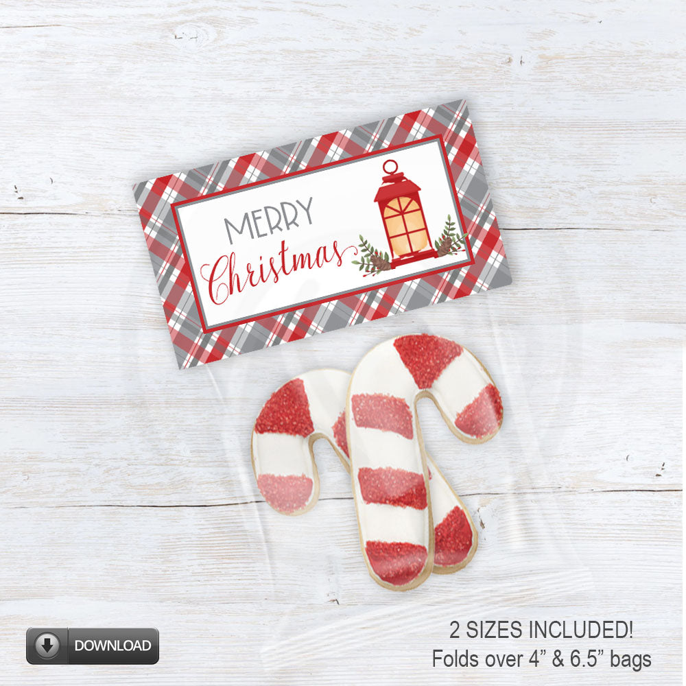 Merry Christmas printable cookie and treat bag toppers for cookie exchanges - instant download
+