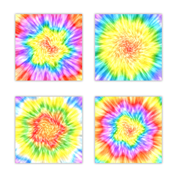 rainbow tie-dye scrapbook paper for back to school projects