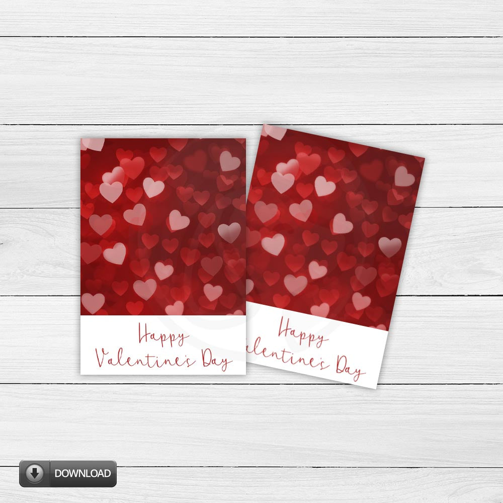 romantic heart bokeh mini cookie card backeres, red heart cookie card backers and packaging