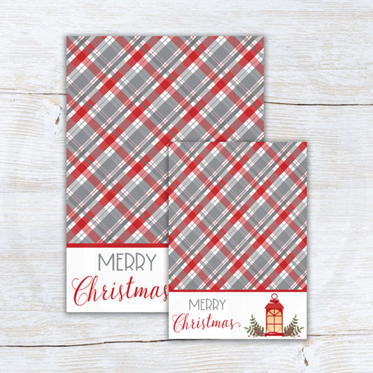 printable merry Christmas farmhouse cookie card backers