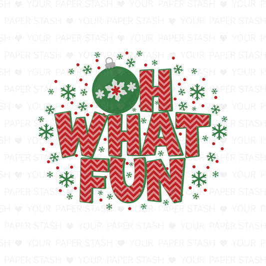 Red Green Oh What Fun Christmas Sublimation PNG Design