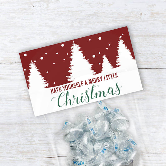 Have yourself a merry little Christmas treat and cookie bag toppers for holiday parties