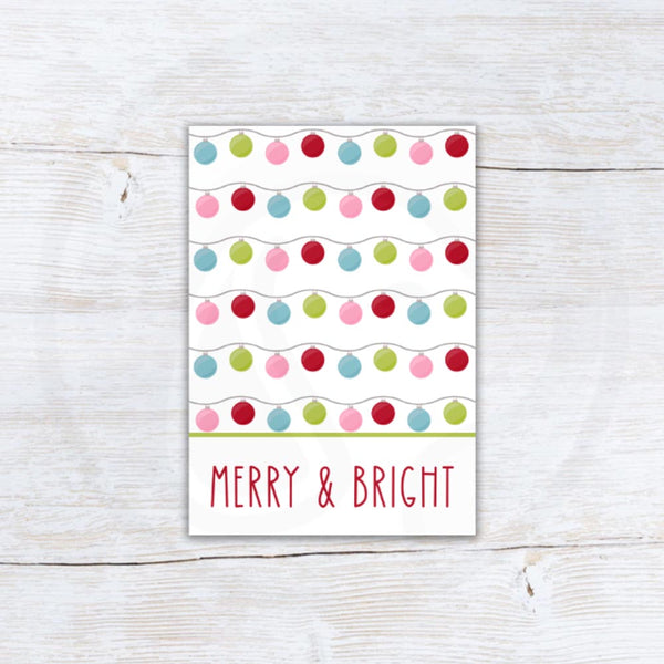 printable Christmas mini cookie card backer packaging download