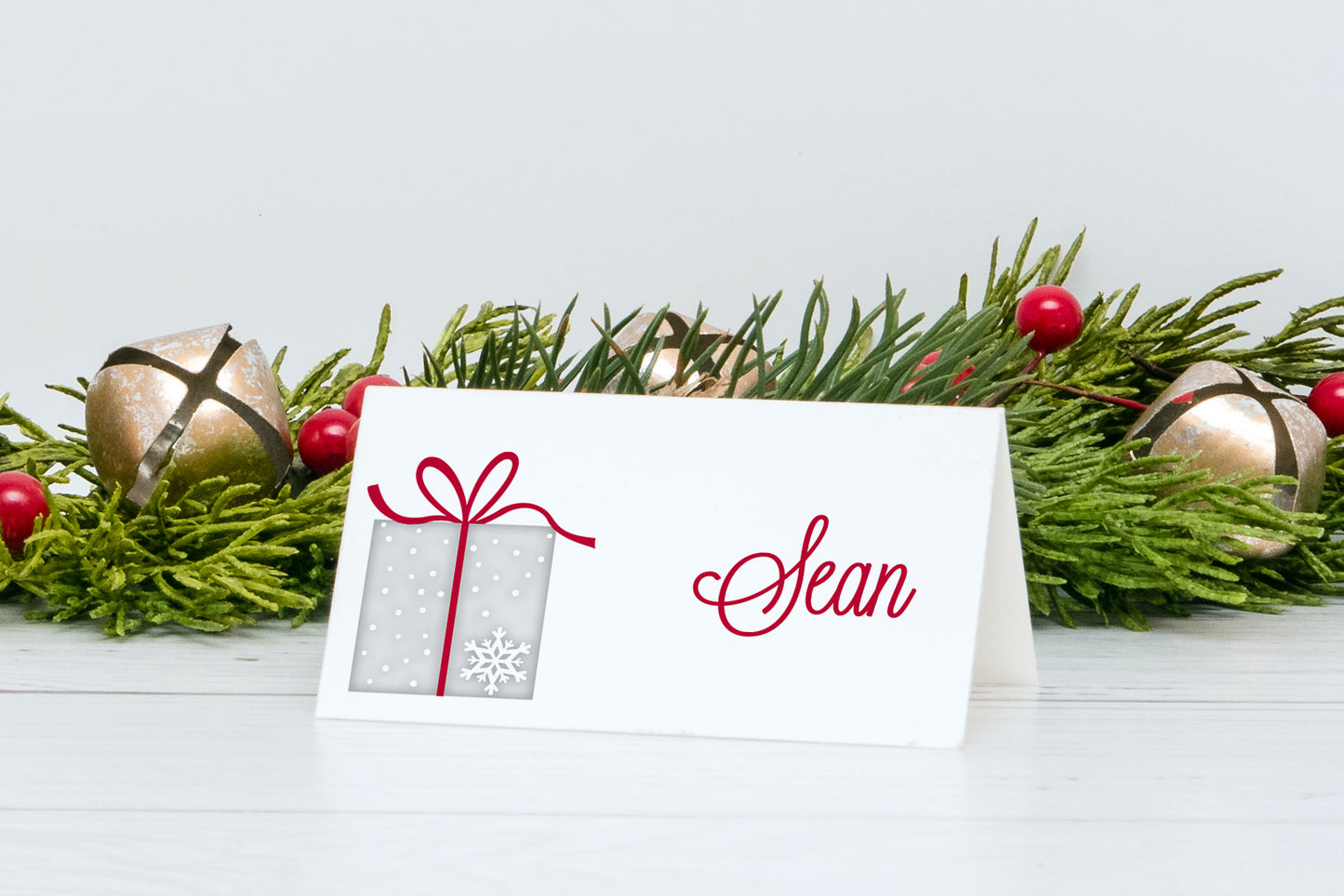 printable holiday food tent card